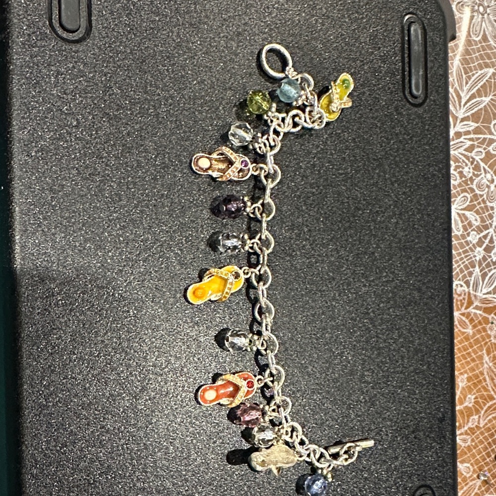 Colorful Flip-Flop Charm Bracelet